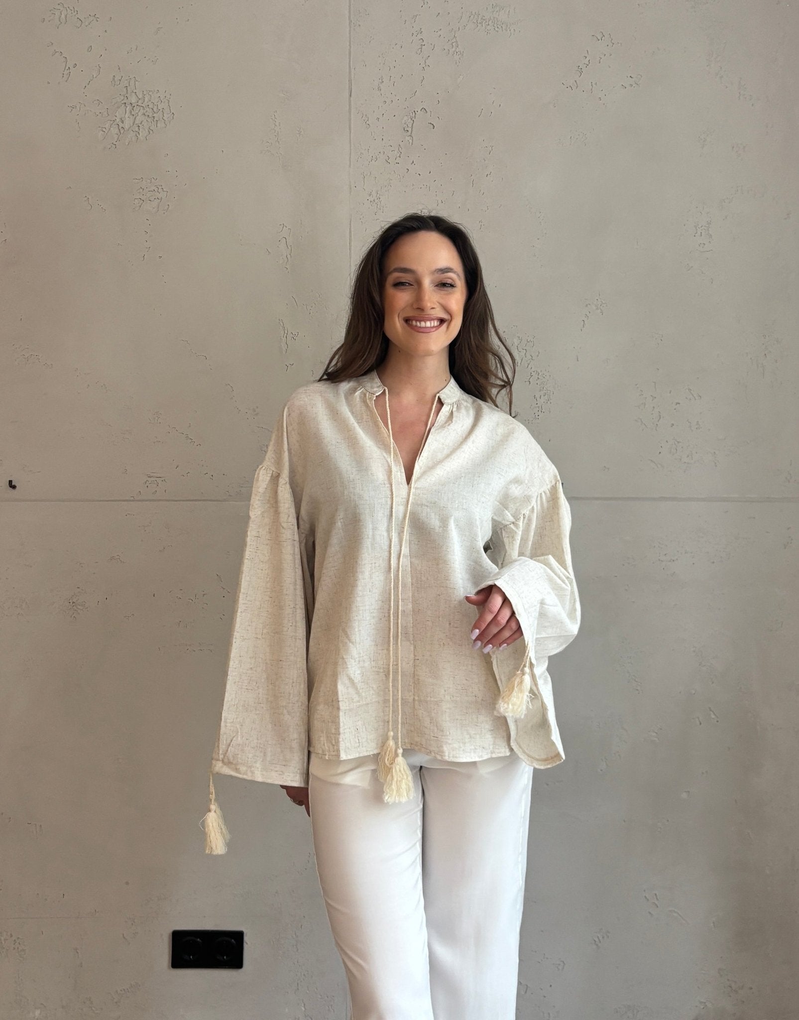 Boho Leinenbluse - Switch - Fashion