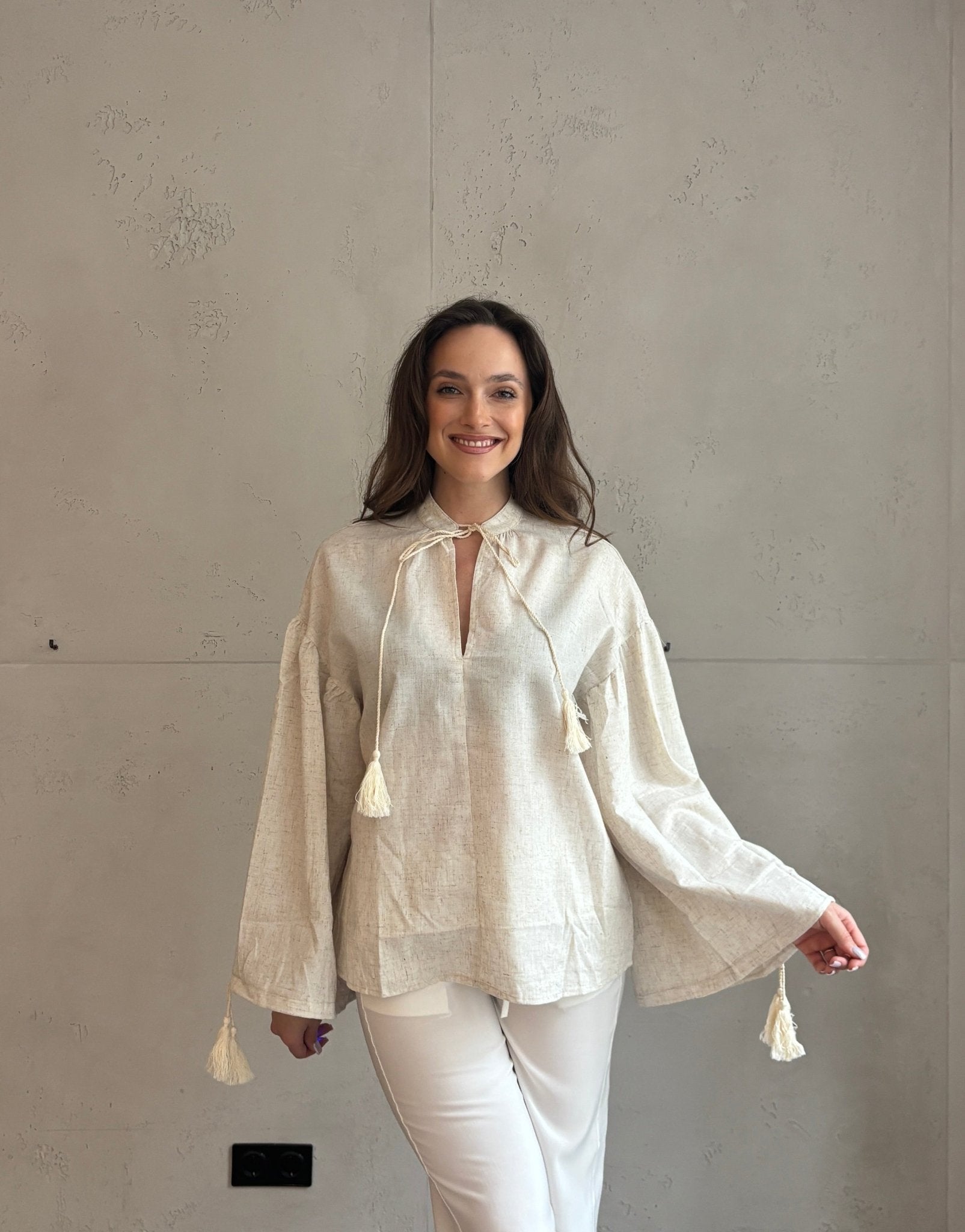 Boho Leinenbluse - Switch - Fashion