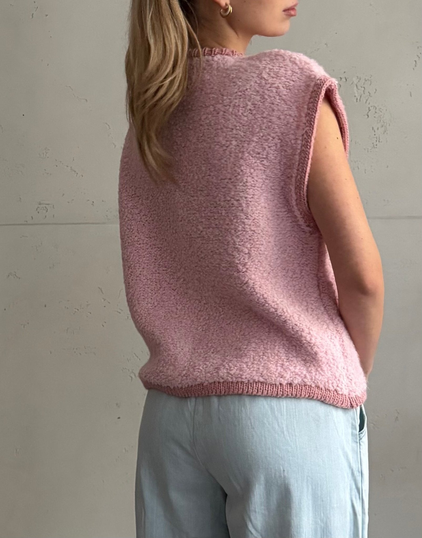 Bouclé Pullunder mit Taschen - Switch - Fashion