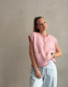 Bouclé Pullunder mit Taschen - Switch - Fashion