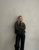 Bouclé Strickjacke mit Schleife - Switch - Fashion