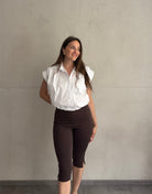 Capri Leggings aus Baumwolle - Switch-Fashion