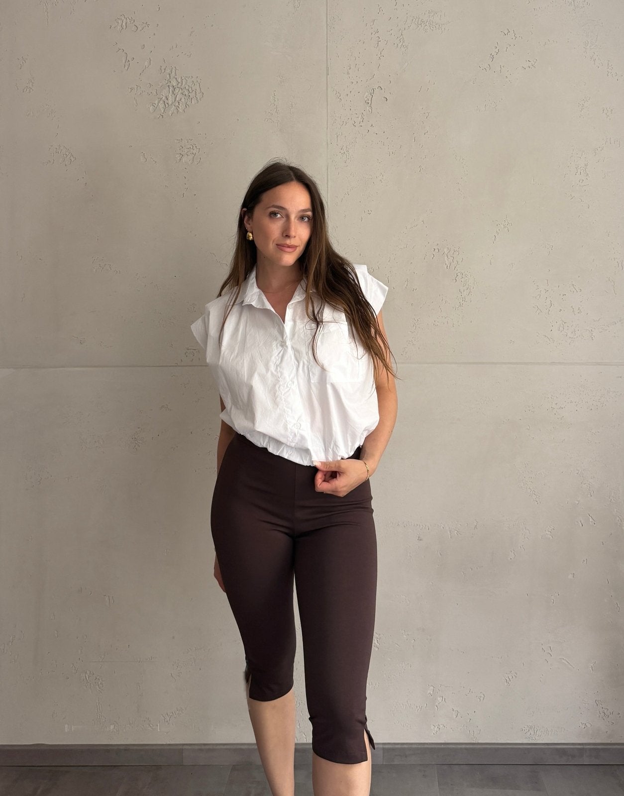 Capri Leggings aus Baumwolle - Switch-Fashion