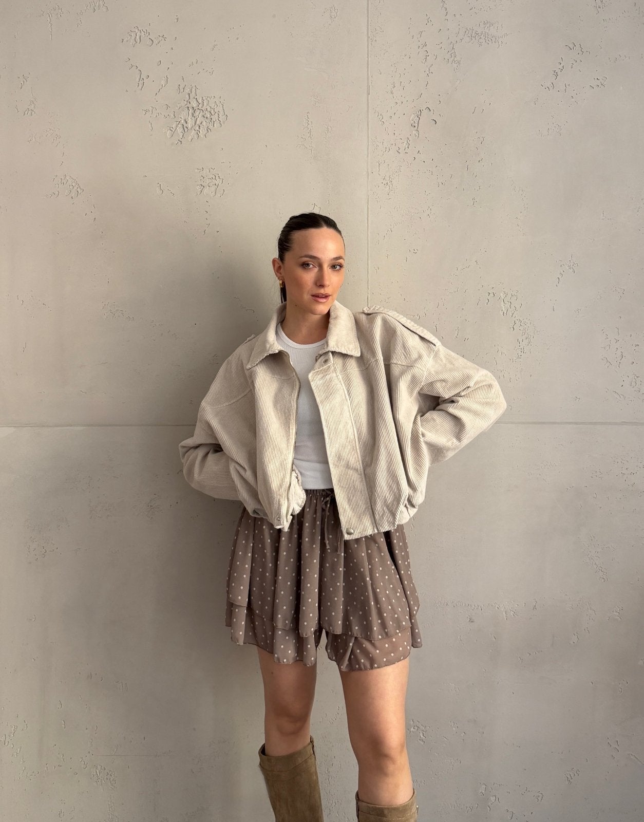 Cord - Bomberjacke im Boxy Style - Switch - Fashion