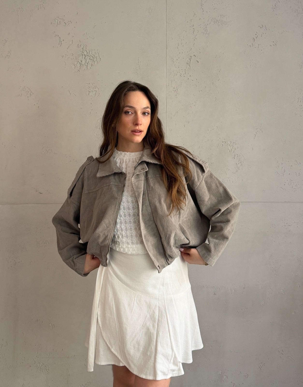 Cord - Bomberjacke im Boxy Style - Switch - Fashion