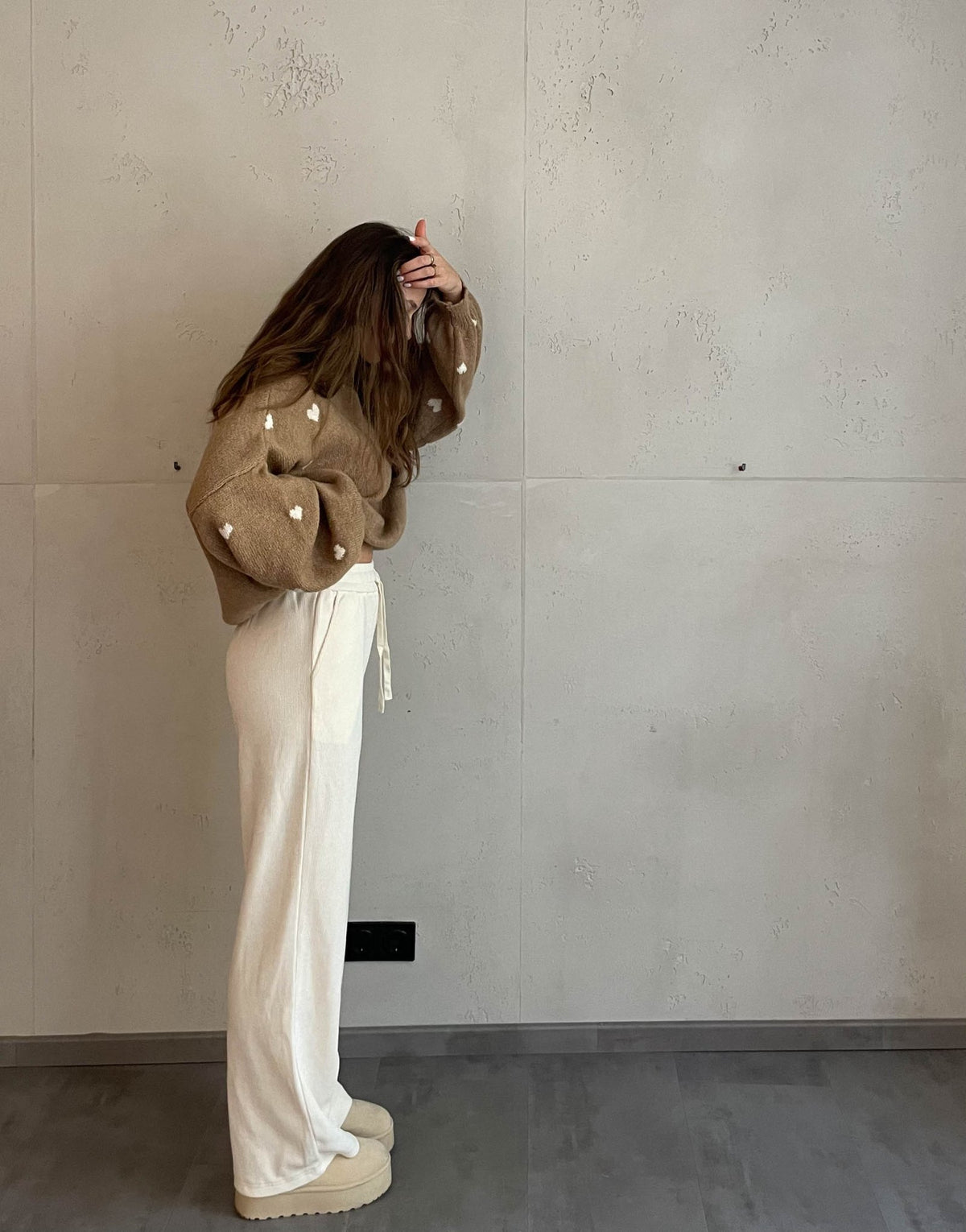 Cordhose mit weitem Bein