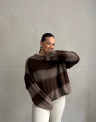 Cozy Vibes: Gestreifter Pullover im Mohair - Look - Switch - Fashion