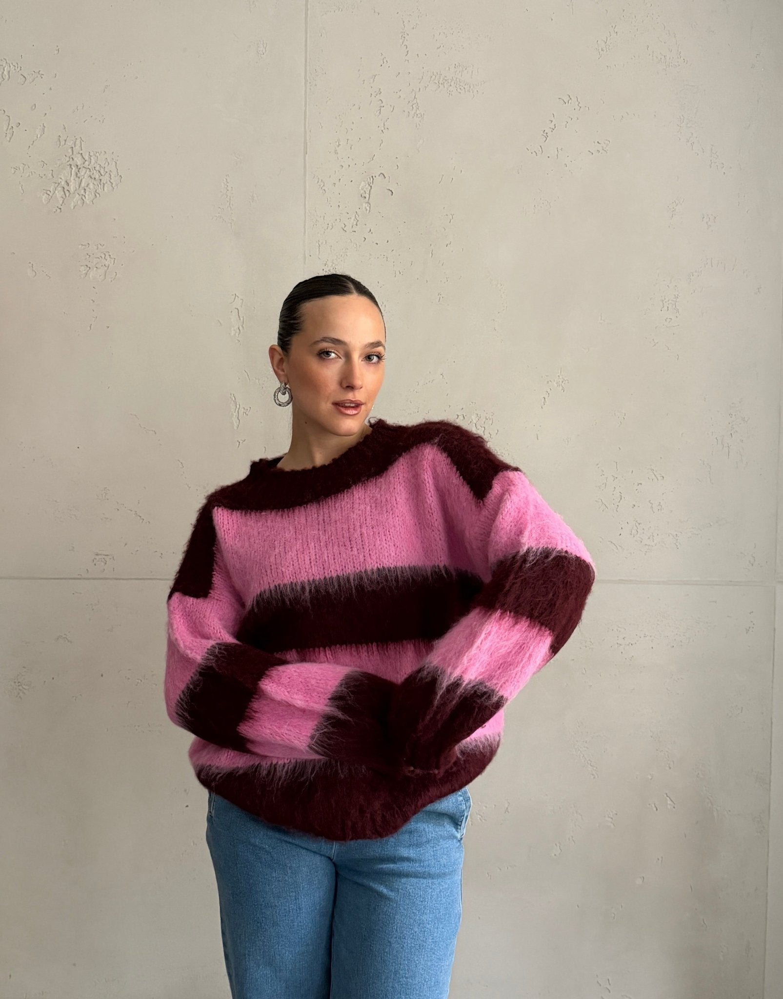 Cozy Vibes: Gestreifter Pullover im Mohair - Look - Switch - Fashion