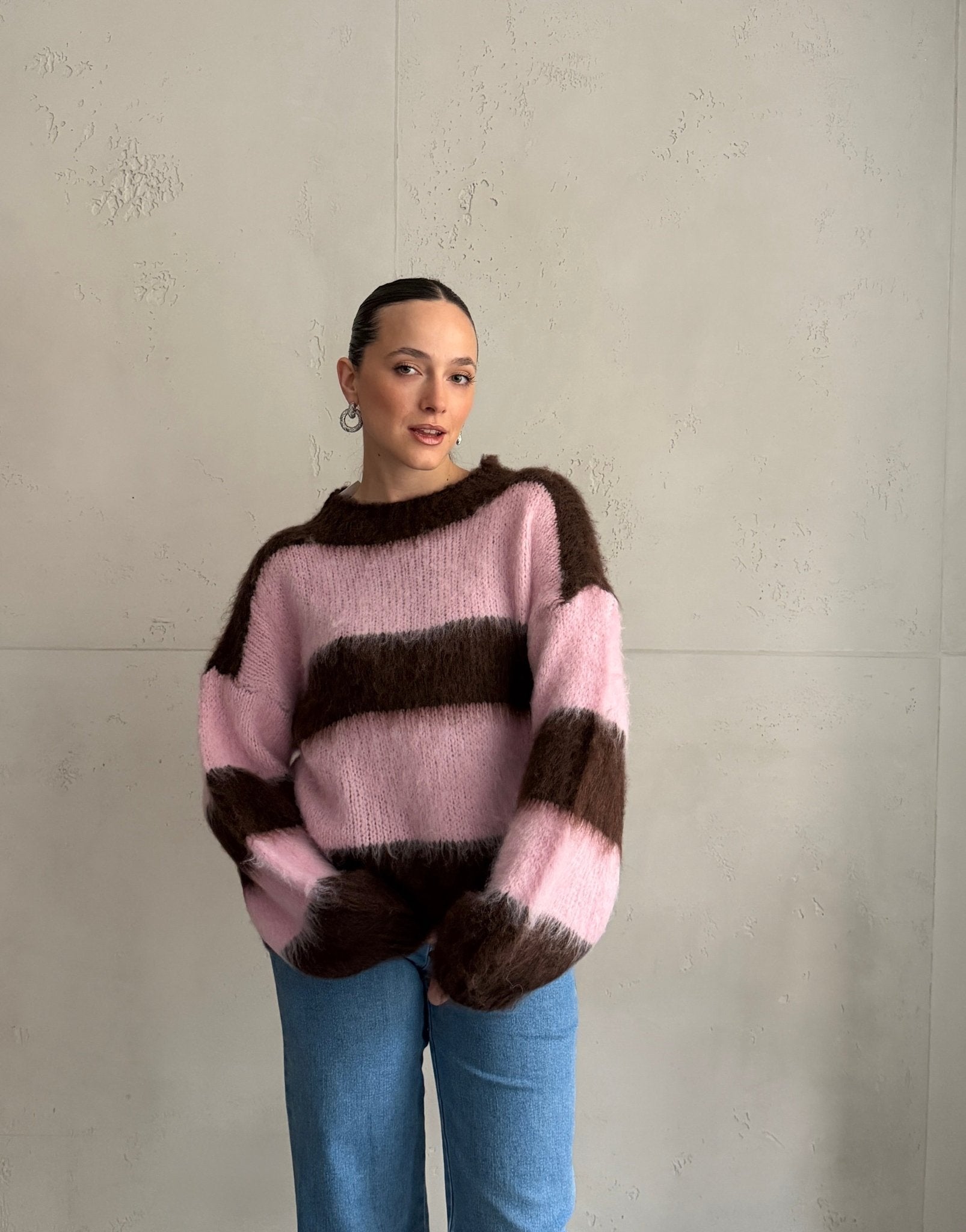 Cozy Vibes: Gestreifter Pullover im Mohair - Look - Switch - Fashion