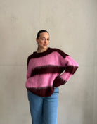 Cozy Vibes: Gestreifter Pullover im Mohair - Look - Switch - Fashion