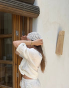Crochet Bandana – Häkel, Offwhite, 100% Baumwolle - Switch-Fashion