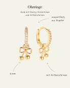 Diamond Hoop With Cherry Ohrringe – Golden Fruit Charm - Switch - Fashion