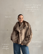 Fake Fur Jacke mit Druckknöpfen - Switch - Fashion