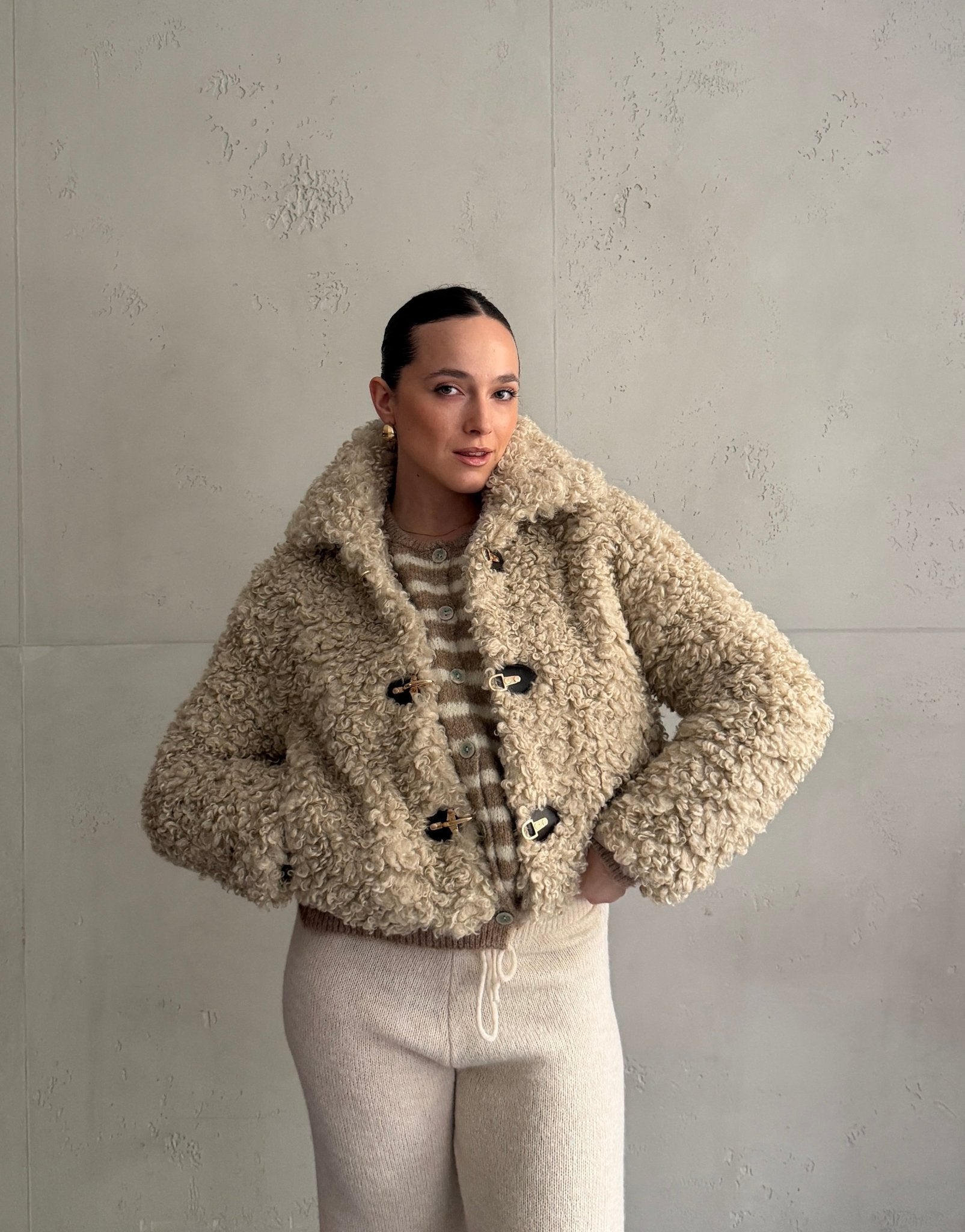 Fake Lammfell Jacke - Switch - Fashion