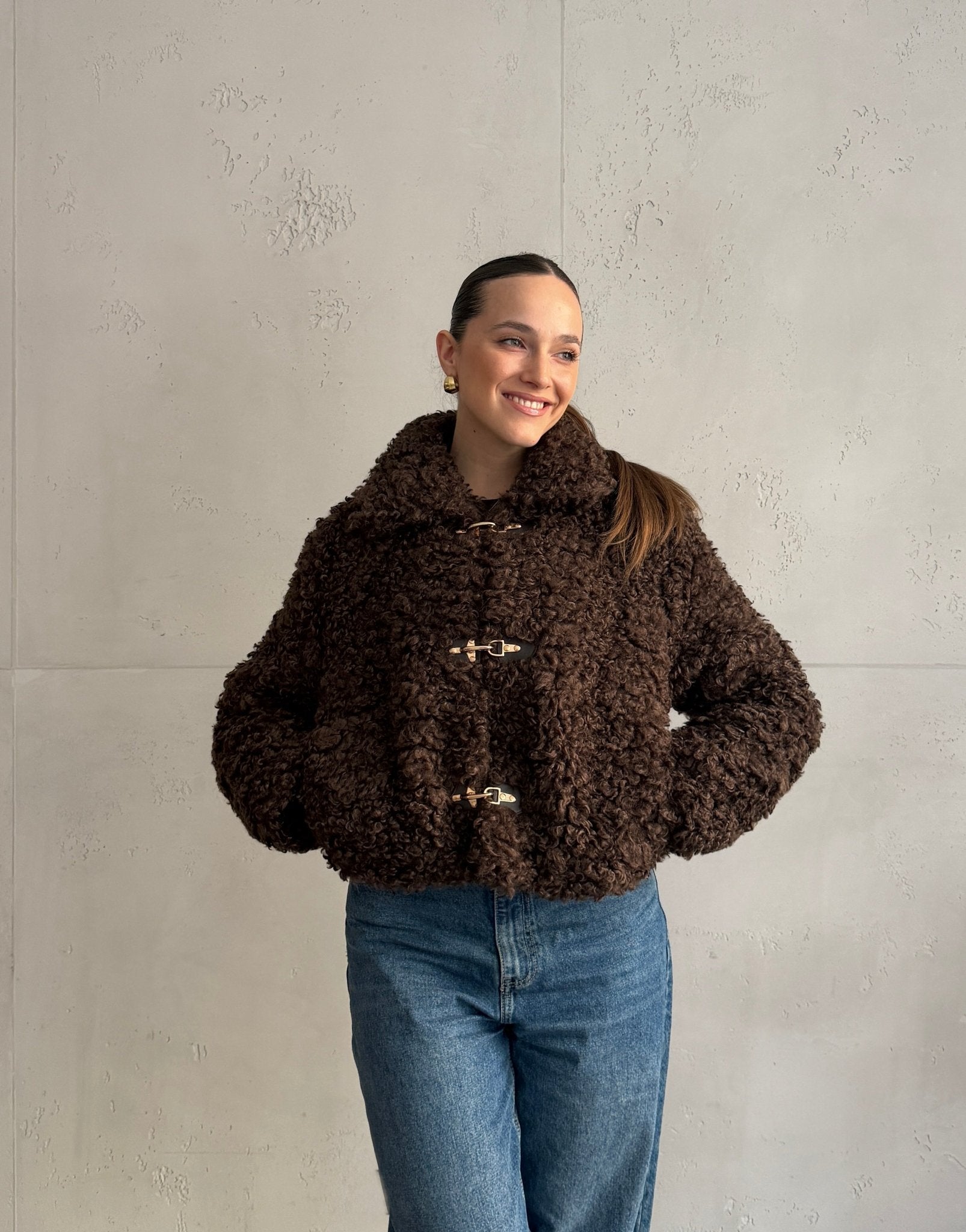 Fake Lammfell Jacke - Switch - Fashion