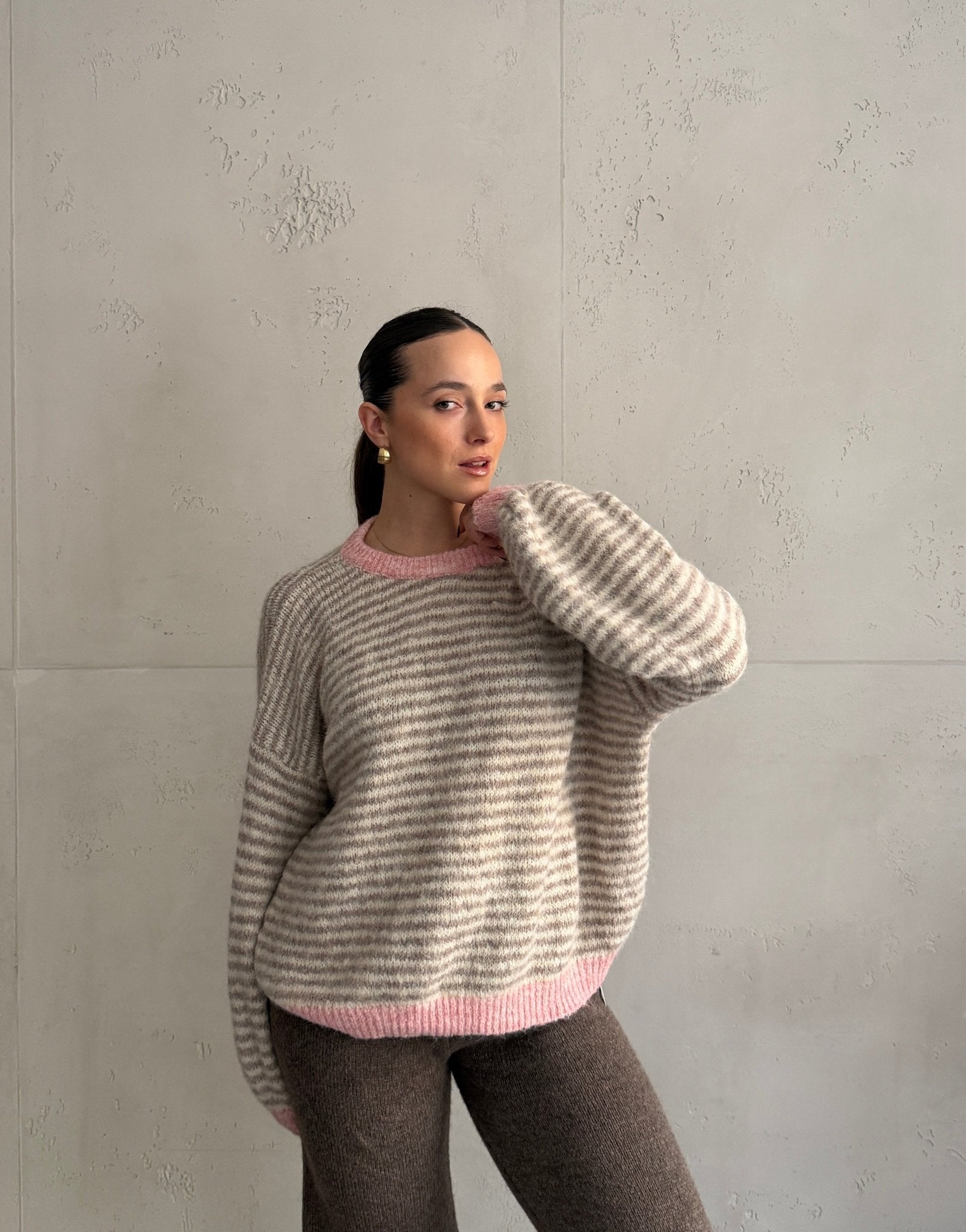 Feingestreifter Pullover - Switch - Fashion