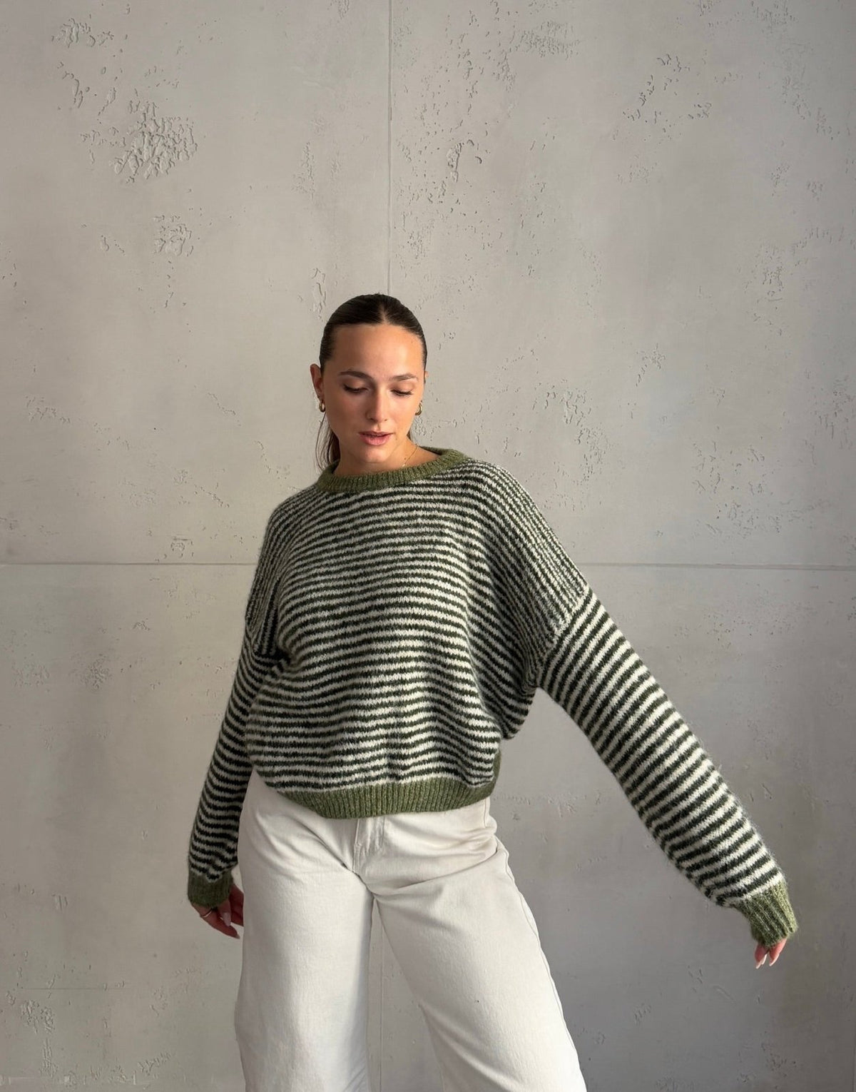 Feingestreifter Pullover - Switch-Fashion