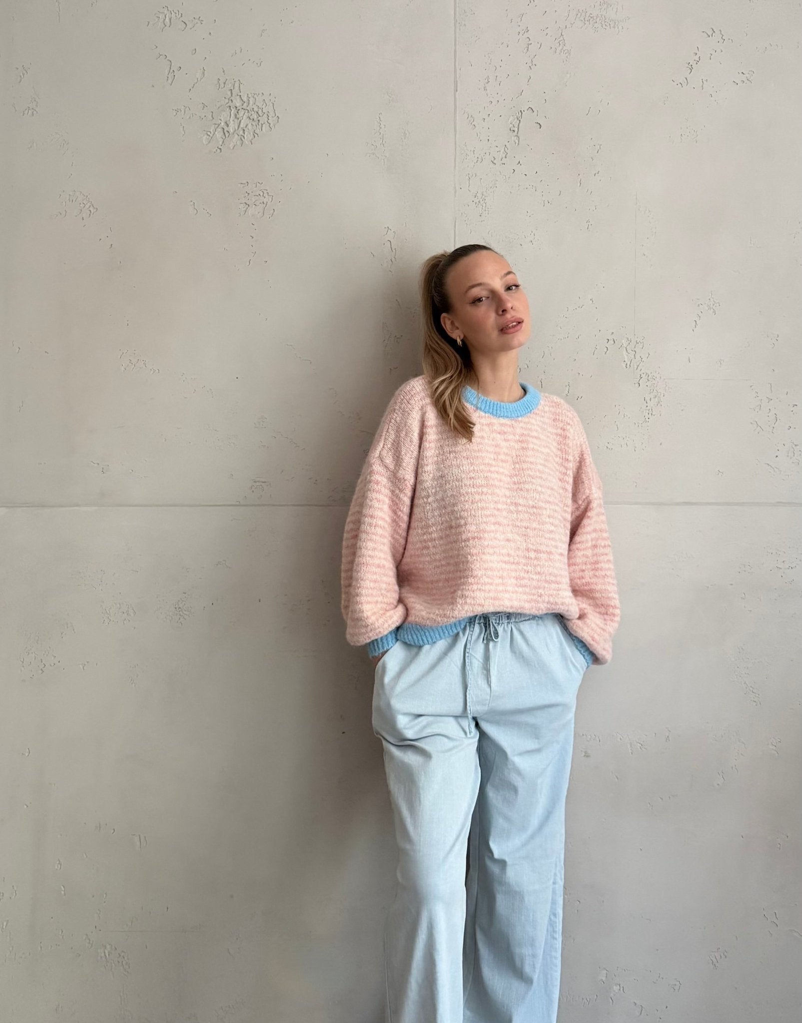 Feingestreifter Pullover - Switch - Fashion