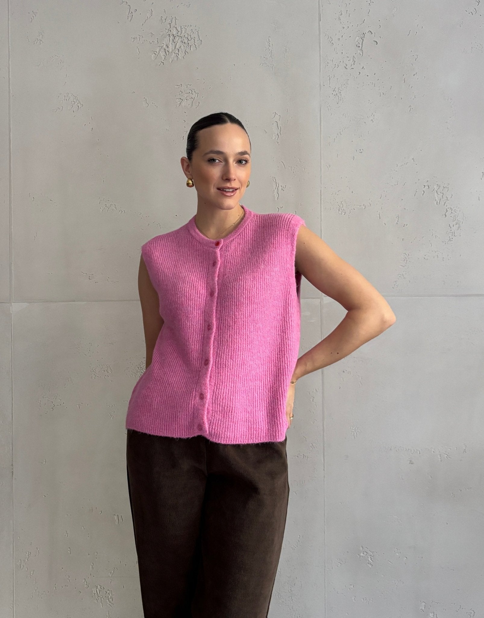 Gerippter Strickpullunder Uni - Switch - Fashion