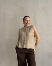 Pullunder Uni mit Knopfleiste
