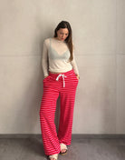 Gestreifte Hose aus Viskose - Switch - Fashion
