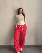 Gestreifte Hose aus Viskose - Switch - Fashion