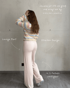Gestreifte Lounge Pant aus Rayon - Stretch - Switch - Fashion