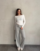 Gestreifte Lounge Pant aus Rayon - Stretch - Switch - Fashion