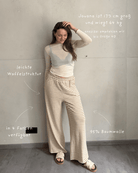 Gestreifte Wide Leg Hose im Zickzack - Look - Switch - Fashion