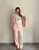 Gestreifte Wide Leg Hose im Zickzack - Look - Switch - Fashion