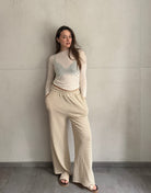 Gestreifte Wide Leg Hose im Zickzack - Look - Switch - Fashion