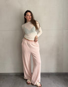 Gestreifte Wide Leg Hose im Zickzack - Look - Switch - Fashion