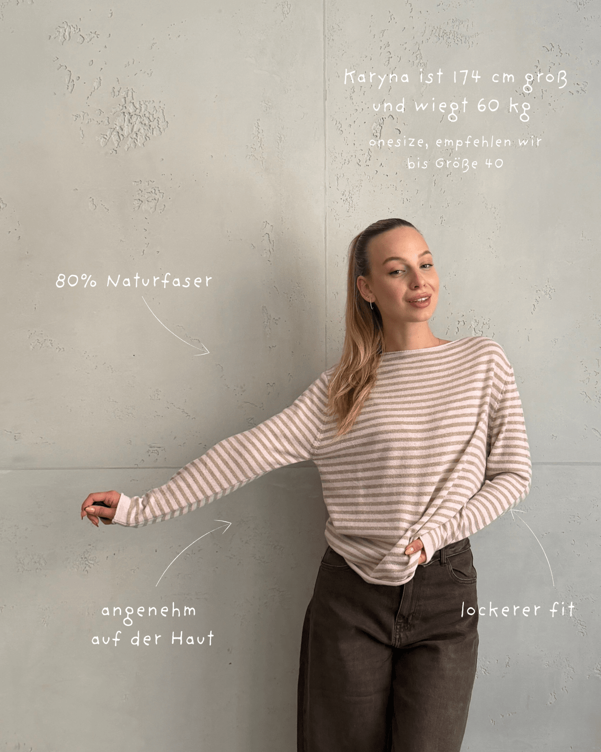 Gestreifter Cashmere-Pullover - Switch-Fashion
