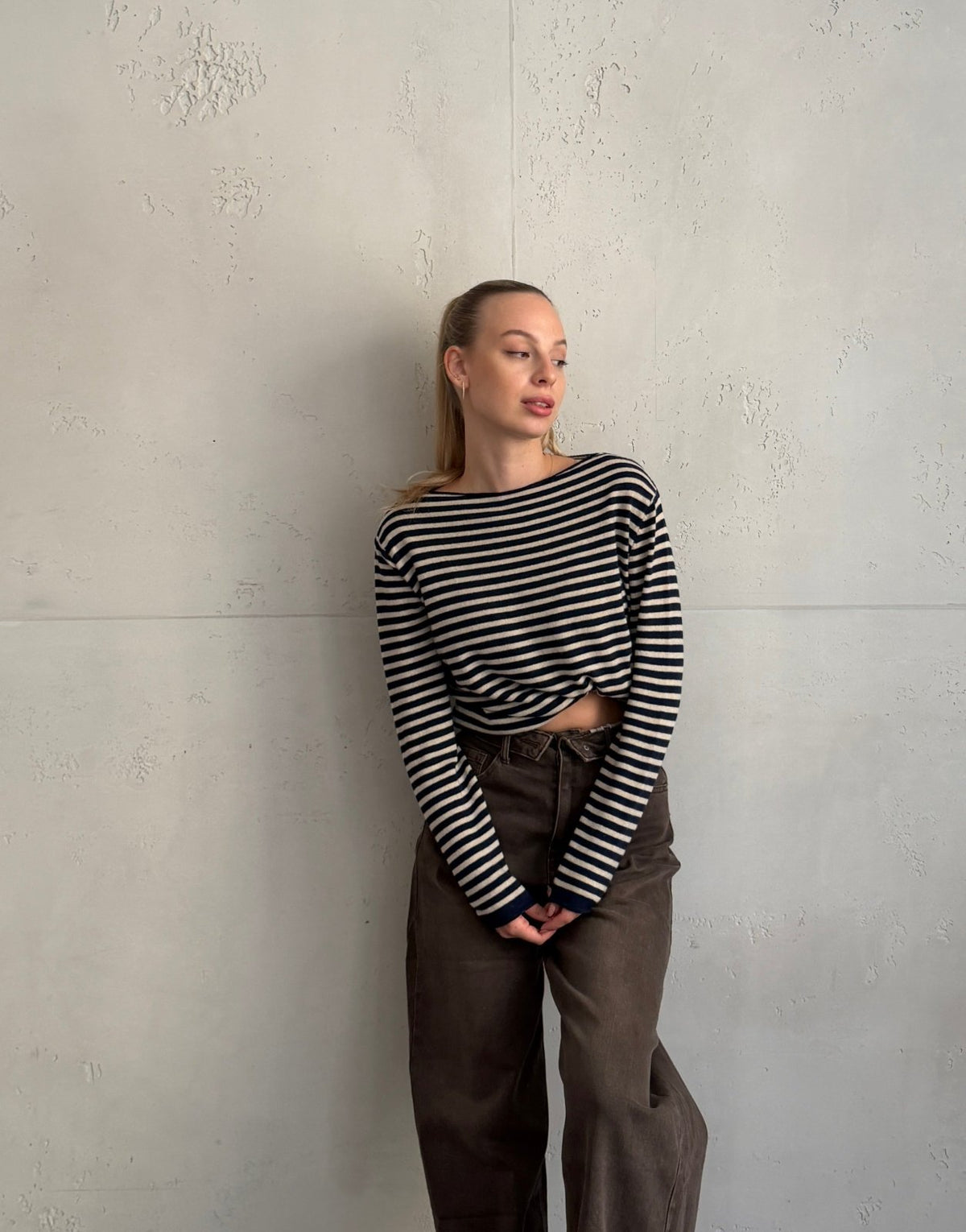 Gestreifter Cashmere-Pullover - Switch-Fashion