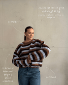 Gestreifter Oversize Pullover mit Bund - Switch - Fashion