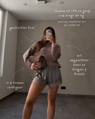 Gestreifter Pullover mit abgesetzter Naht - Switch-Fashion