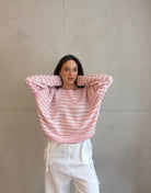 Gestreifter Pullover mit Außennaht - Switch - Fashion