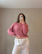 Gestreifter Pullover mit Außennaht - Switch - Fashion