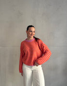 Gestreifter Pullover mit Rundhals - Switch - Fashion