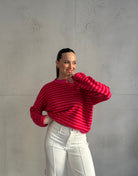 Gestreifter Pullover mit Rundhals - Switch - Fashion