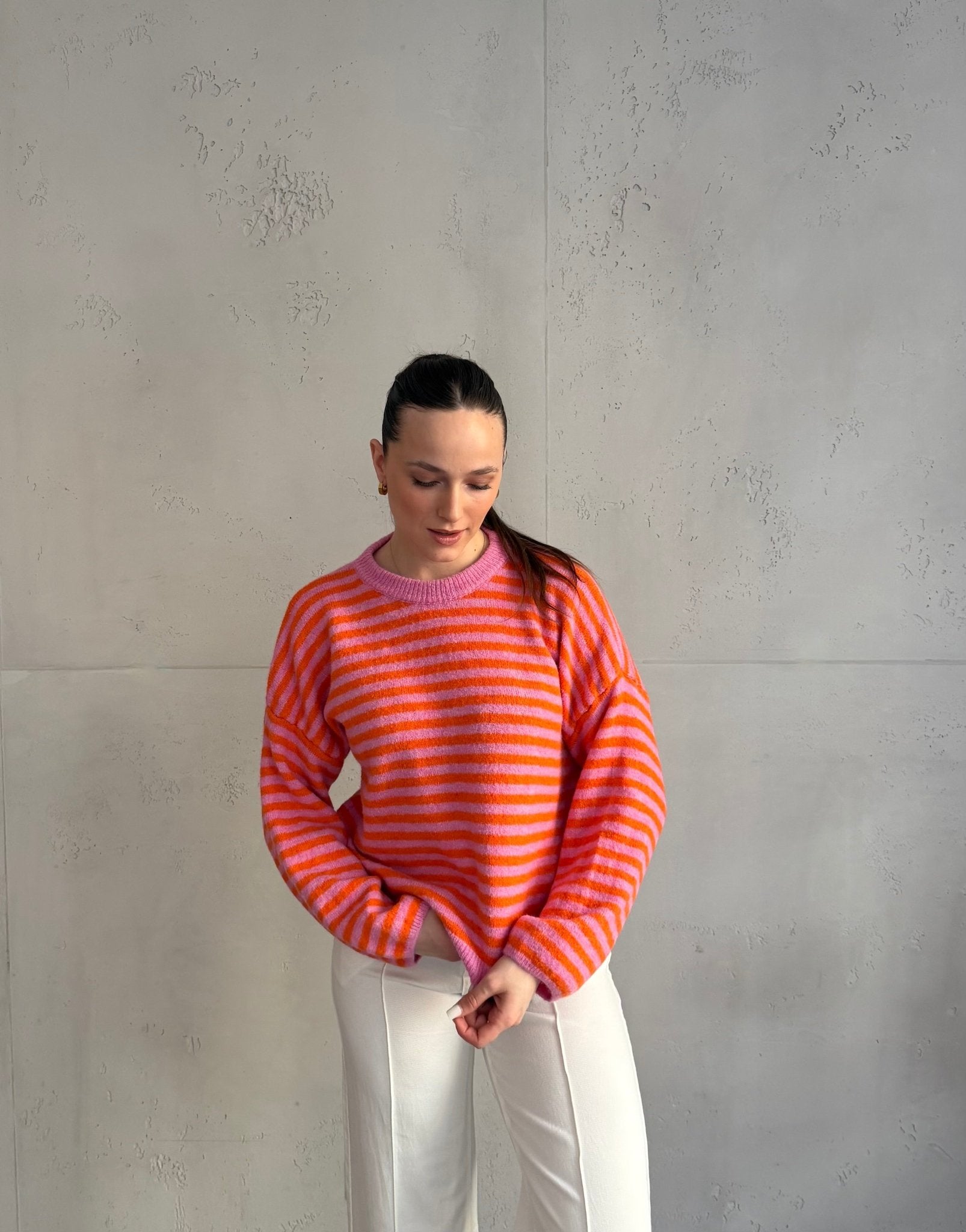 Gestreifter Pullover mit Rundhals - Switch - Fashion