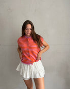Gestreifter Pullunder mit Knopfleiste - Switch-Fashion