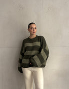 Gestreifter Strickpullover - Switch - Fashion