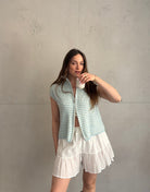 Gestreifter Zip - Pullunder - Switch - Fashion