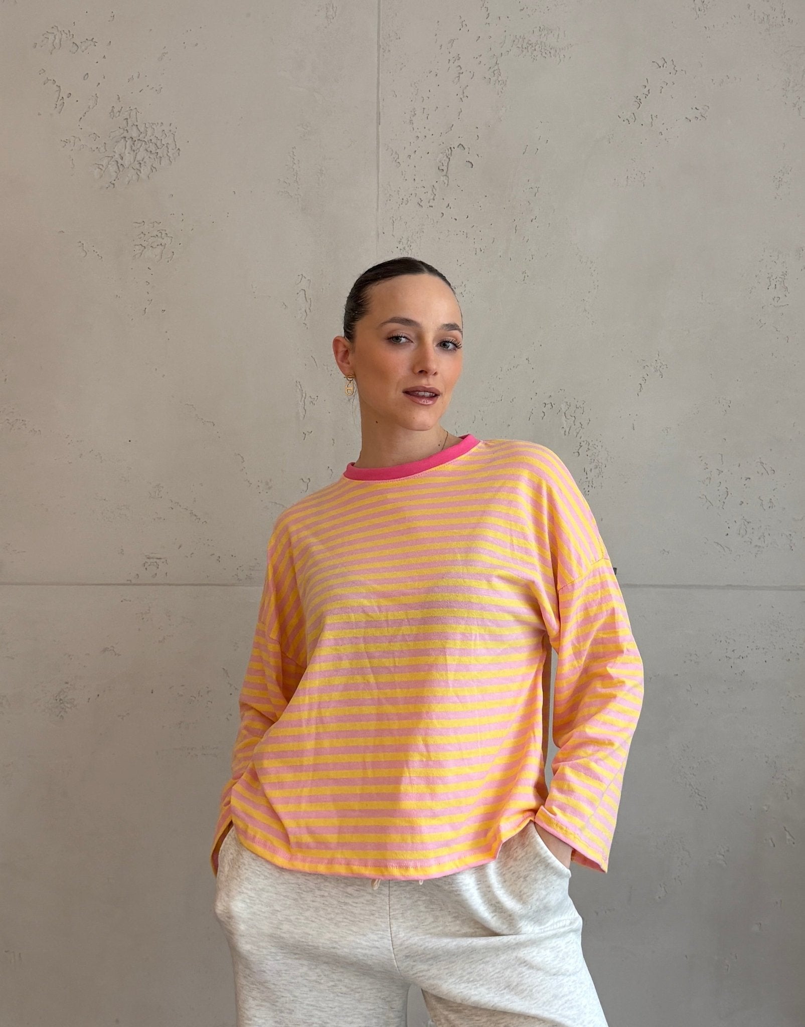 Gestreiftes Basic Longsleeve Shirt - Switch - Fashion