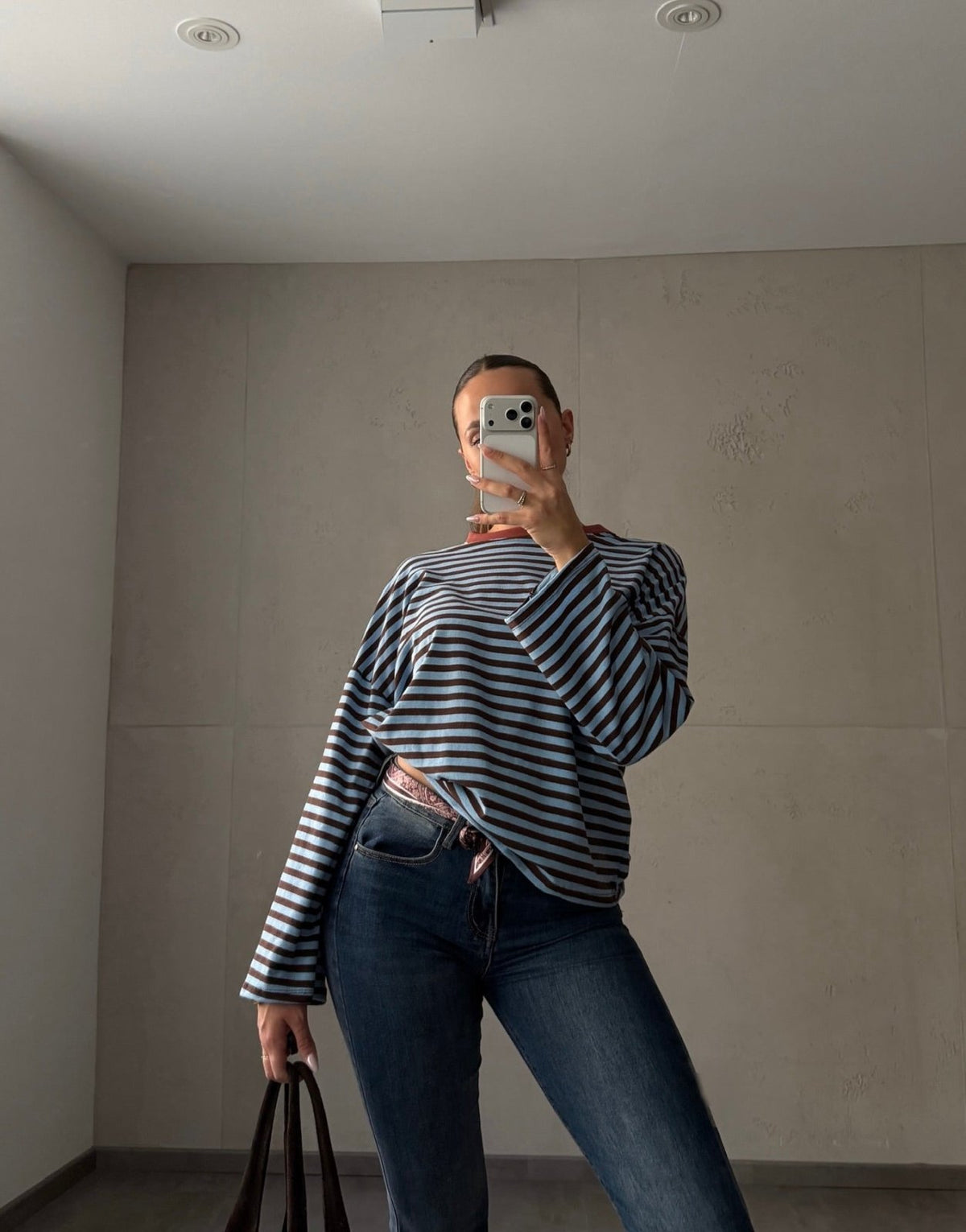 Gestreiftes Basic Longsleeve Shirt - Switch-Fashion