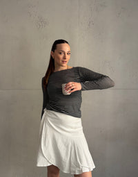 Gestreiftes Cashmere Blend Shirt