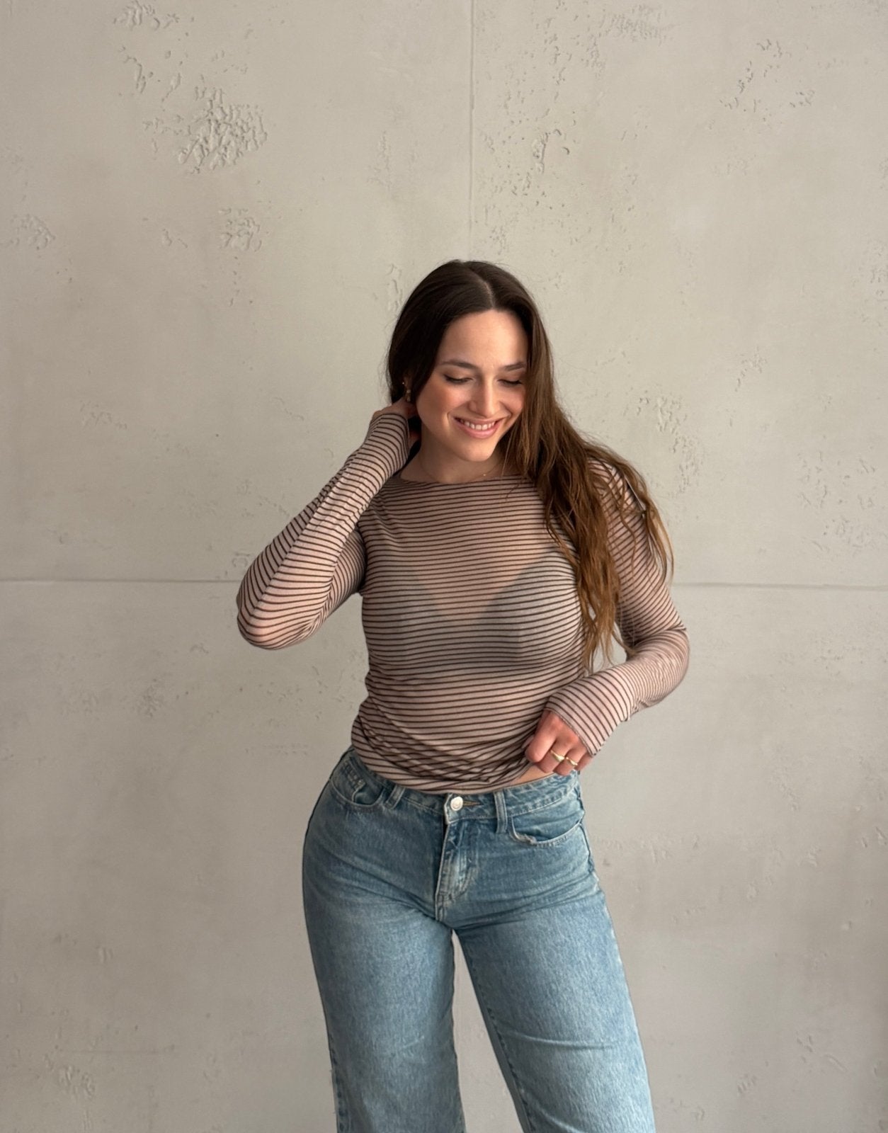 Gestreiftes Cashmere Blend Shirt - Switch - Fashion