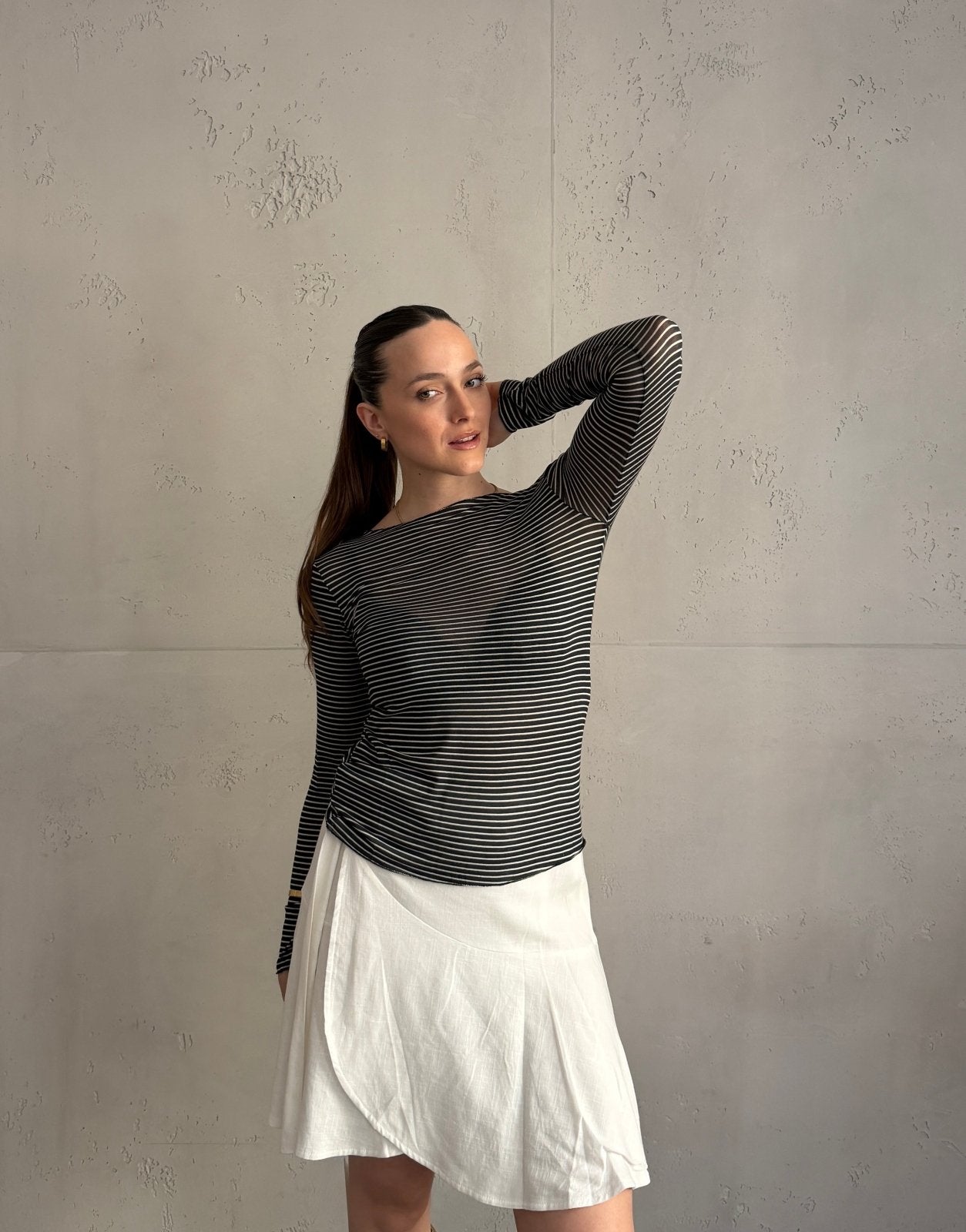 Gestreiftes Cashmere Blend Shirt - Switch - Fashion