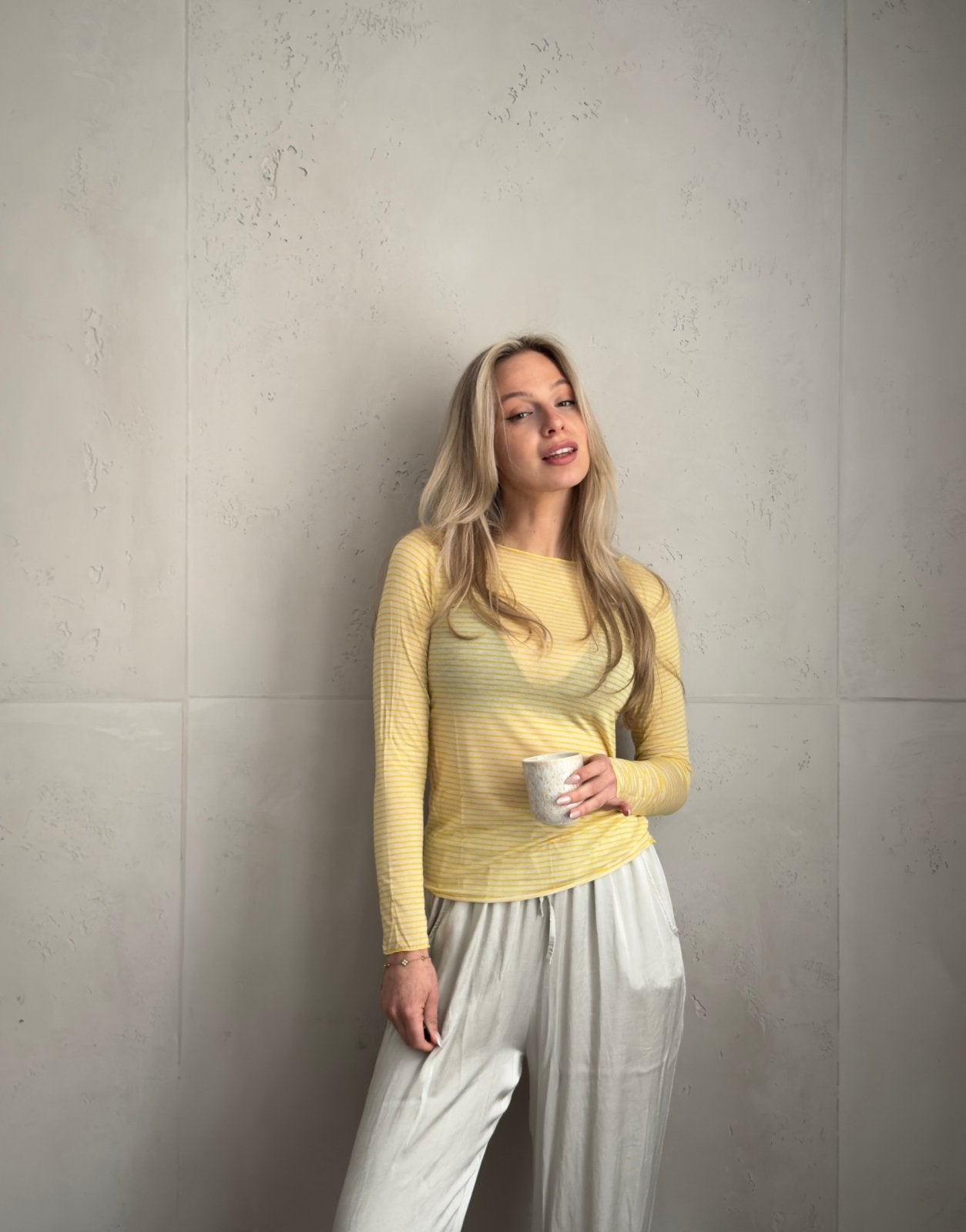 Gestreiftes Cashmere Blend Shirt - Switch - Fashion